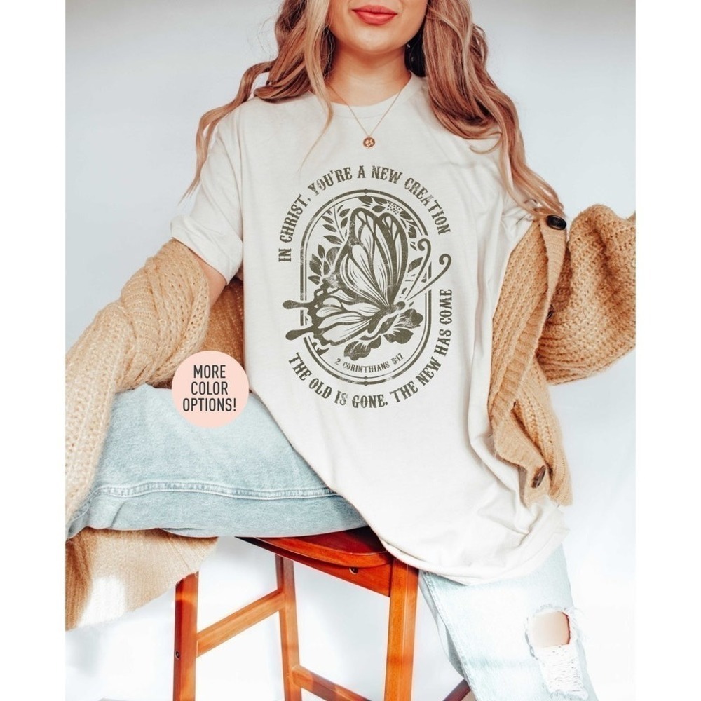 Boho Christian Trendy Faith Minimal Graphic Unisex T-Shirt